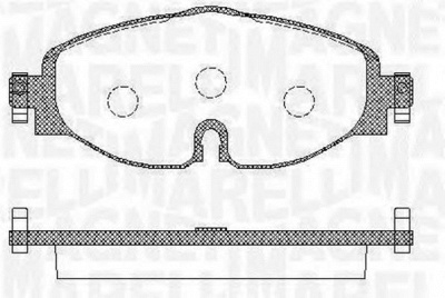 MAGNETI MARELLI 363916060716 -  Комплект тормозных колодок, дисковый тормоз